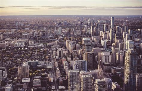 Toronto skyline, CN Tower sunset Toronto Skyline, New York Skyline, Toronto Photography, Cn ...