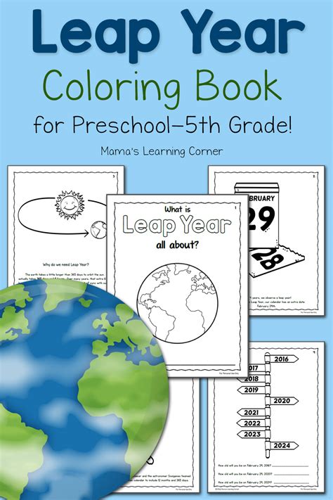 Printable Leap Year Coloring Book - for Preschool to 5th Grade! - Mamas ...