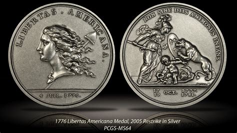 PCGS Set Registry: (1776) Medal Libertas Americana Ag 2005 Restrike #31593941