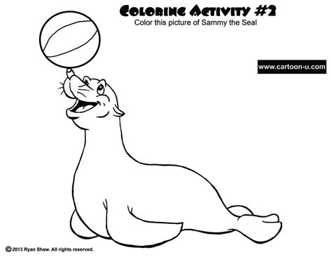 Seal Coloring Pages Sammy The Seal Colouring Pages Seal Coloring Pages ...