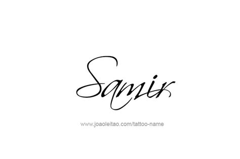 the word samis written in cursive writing on a white background with ...