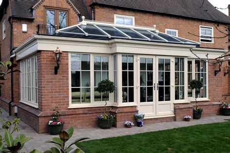 Anglia Glass Green House Sunroom Large Orangery Glass Conservatory Roof ...