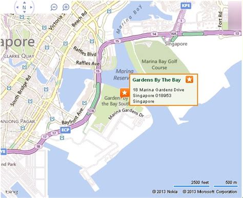 Gardens By The Bay Singapore Location Map | About Singapore City MRT ...