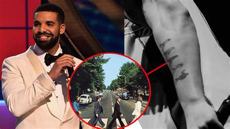 Drake SLAMMED For Tattoo Of The Beatles' After Breaking Their Billboard ...