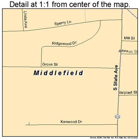 Middlefield Ohio Street Map 3949700