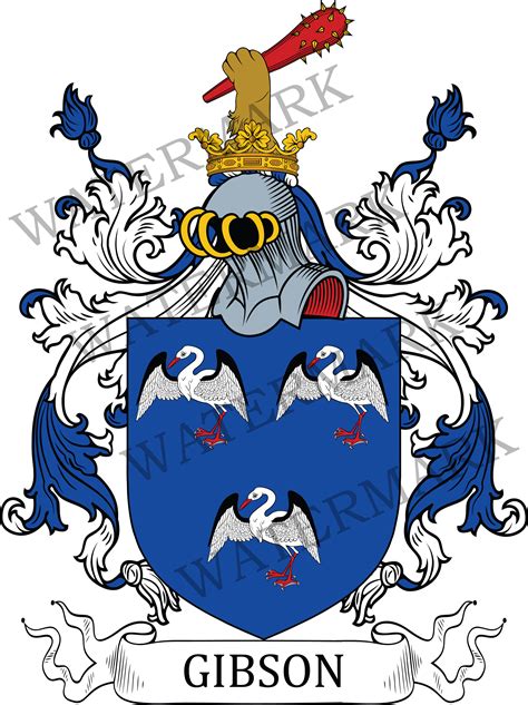 Gibson Family Crest Digital Download Gibson Coat of Arms JPG File Heraldry, Genealogy, Ancestry ...