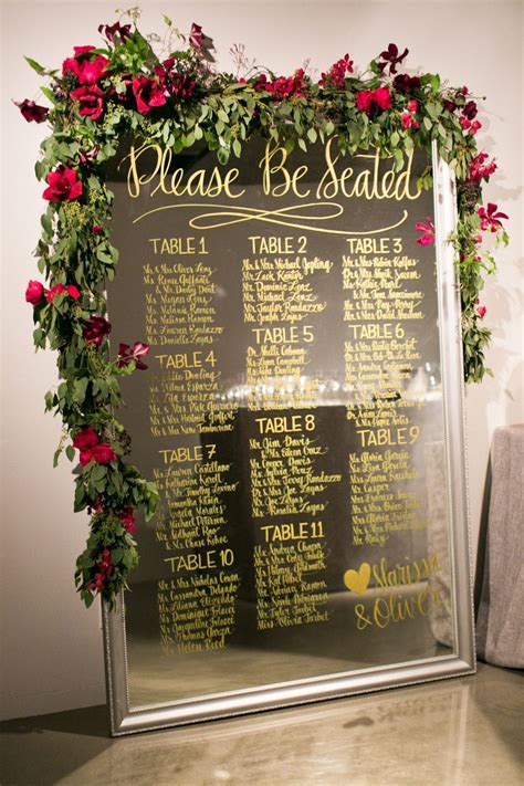 30 Most Popular Seating Chart Ideas for Your Wedding Day | Mirror ...