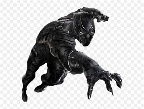 Black Panther Front Clip Arts - Marvel Black Panther Clipart, HD Png Download - vhv