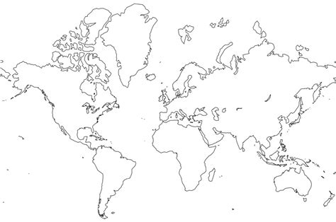 Free Printable World Map Coloring Pages For Kids - Best Coloring Pages For Kids