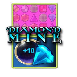 Diamond Mine game - Swap adjacent gems to create rows or columns of ...