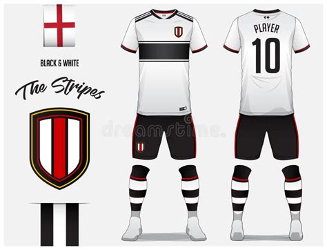 Soccer Jersey or Football Kit Template for Football Club. Black and ...