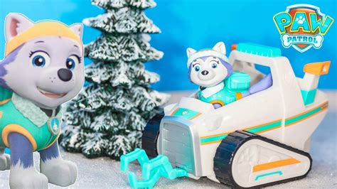 Unboxing the Paw Patrol Everest Snow Mobile and Rescue Vehicle Toy - YouTube