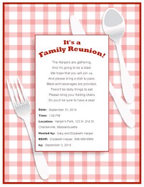 53+ Free Editable Family Reunion Invitation Templates in MS Word [DOC ...