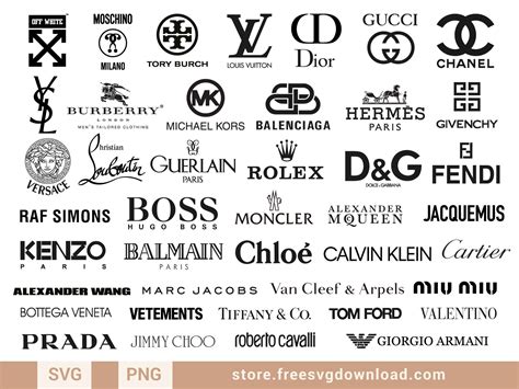 Fashion Brands SVG Bundle (FSD-A10) - Store Free SVG Download