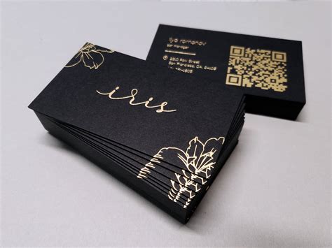 100 Luxury Gold Foil Business Cards Design And Print QR Hong Kong | ubicaciondepersonas.cdmx.gob.mx