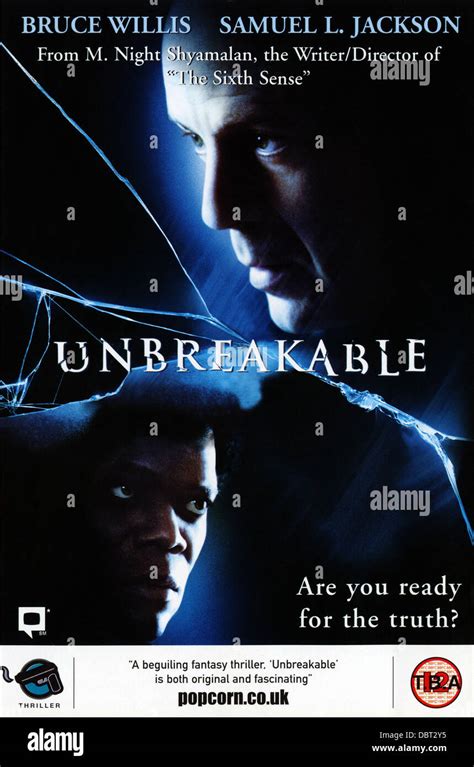 UNBREAKABLE (2000) POSTER M. NIGHT SHYAMALAN (DIR) UNBR 010 Stock Photo ...