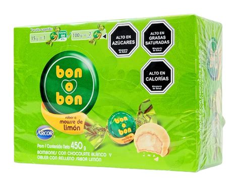 BOMBONES BON O BON MOUSSE LIMON ARCOR 450 GR