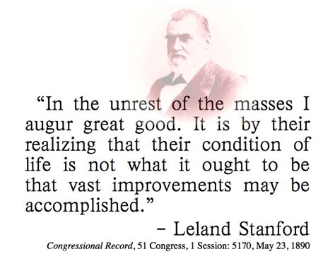 Quotations of Leland Stanford