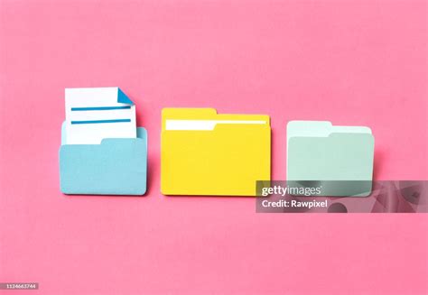 Paper Craft Art Of Document Folder High-Res Stock Photo - Getty Images