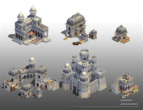 Jason Johnson Environment Art: Rise of Nations buildings