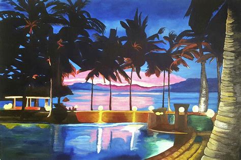 Florida Sunset Painting by LA Hatfield