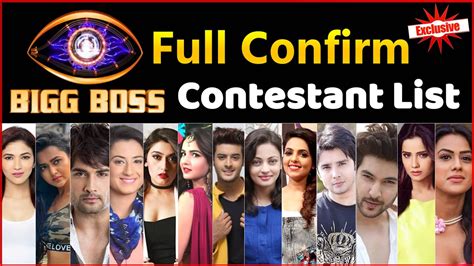 Bigg Boss 14 Contestants FINAL LIST | BB 14 Latest News & Updates - YouTube