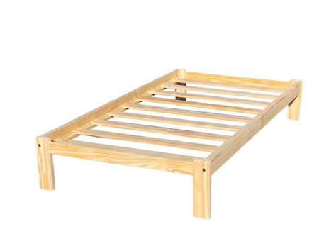 Full XL Platform Bed Frame Unfinished Alaska Single Bed Easy - Etsy