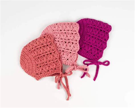 Free Pattern - Crochet Baby Bonnet | Croby Patterns | Baby bonnet crochet pattern, Crochet baby ...