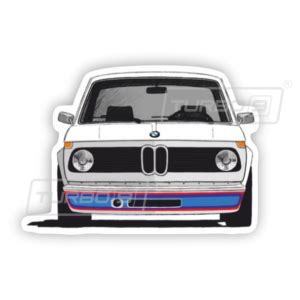 BMW Retro Car Sticker (Front) - TURBO9