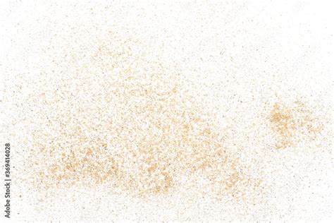 Sand dust pile isolated on white background and texture, with clipping ...