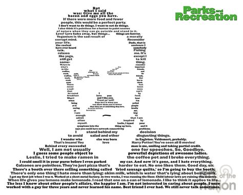 Parks and Recreation TV Series Quotes Poster in the Shape of - Etsy