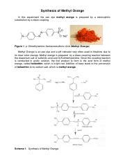 SynthesisofMethylOrange2 1 - Synthesis of Methyl Orange In this ...