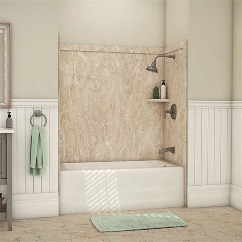 FlexStone Elite Tub Surround 60" H x 60" W x 32" D Shower Wall & Reviews | Wayfair.ca