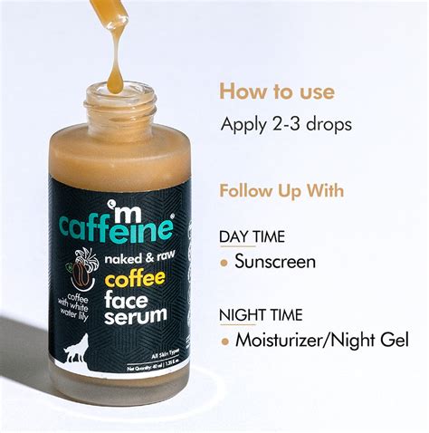 Buy Coffee Face Serum For 72 Hrs Hydration With Hyaluronic Acid - 40ml Online In India – mCaffeine