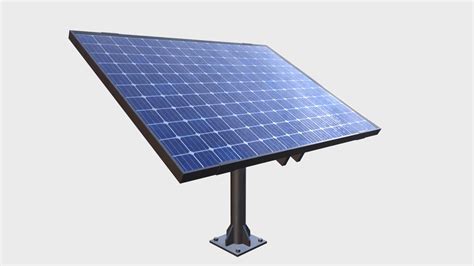 Solar panel on pole stand - Buy Royalty Free 3D model by FrancescoMilanese [1a7f284] - Sketchfab ...