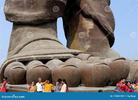 Statue of Unity. Sardar Vallabhbhai Patel Statue Editorial Photography - Image of historic ...