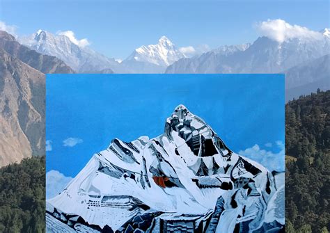 Nanda Devi Peak Painting Poster’s – Living in Painting