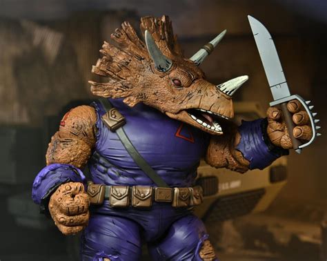 NECA TMNT 7" SCALE TRICERATON ZOG ACTION FIGURE MIRAGE COMICS VERSION ...