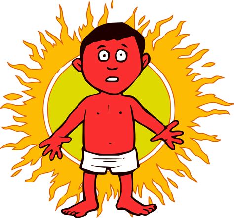 Sunburn Clipart - Cliparts.co