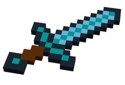 Minecraft Diamond Sword Drawing | Free download on ClipArtMag