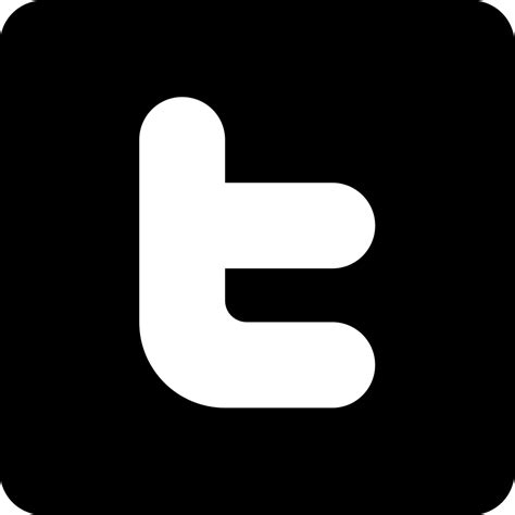 Twitter Black And White Icon #217946 - Free Icons Library