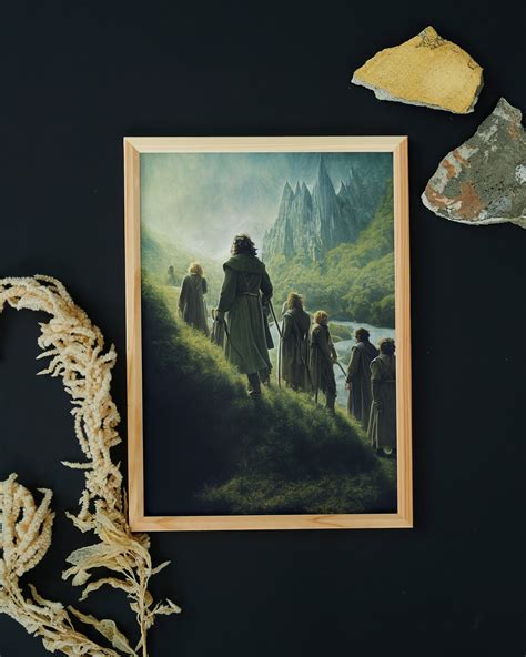 Fellowship of the Ring Wall Art Digital Product Gift Idea for Lord of ...