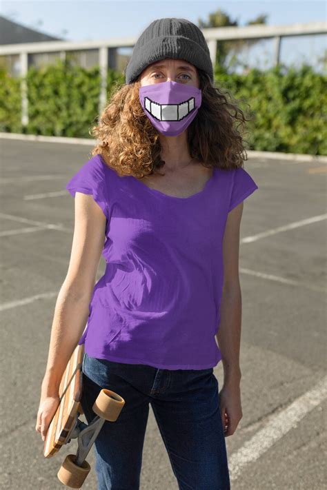 Pixel Gengar Face Mask - Etsy