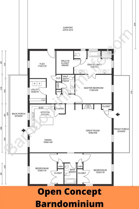 11 inspiring barndominium floor plans with garage – Artofit