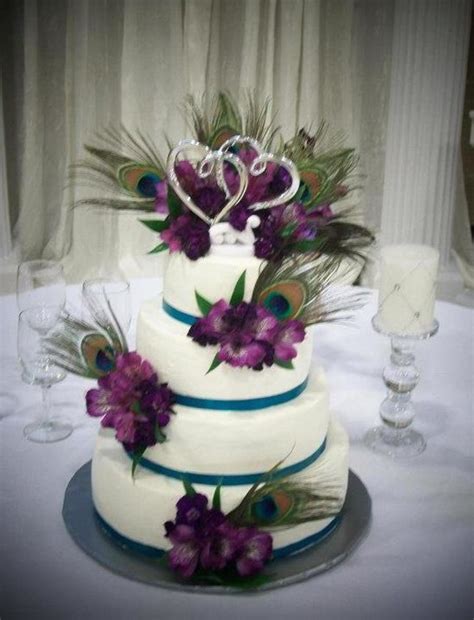 Peacock Feather Wedding - CakeCentral.com