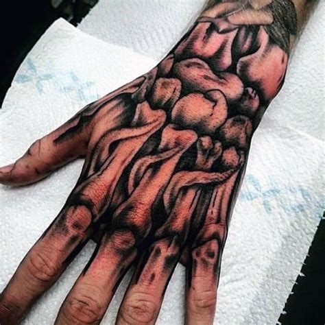 70 Bone Tattoo Designs For Men - Skeletal Ink Ideas