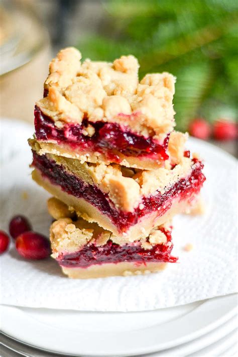 Cranberry Shortbread Bars | Easy Wholesome