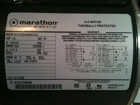 Wiring Diagram For Emerson Electric Motor