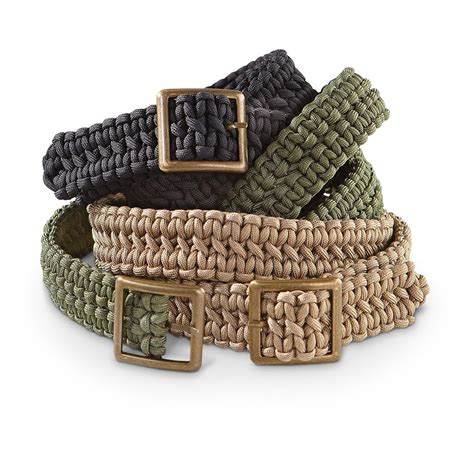 Paracord Survival Belt - 588470, Tactical Clothing at Sportsman's Guide