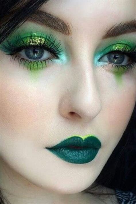 Green Fairy Face Makeup